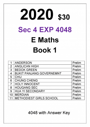 2020 Sec 4E E-Maths Book 1