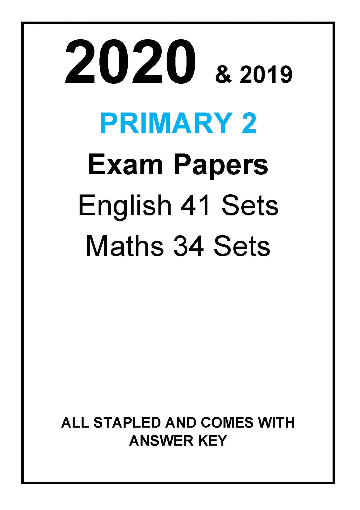 2020 Primary 2 Top School Past Year Exam Papers - Open Paper